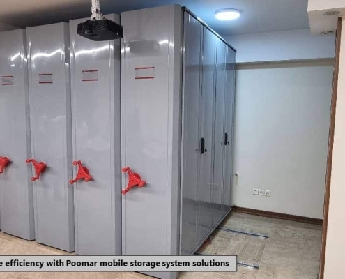 Double your company's storage space with a mobile storage system (Article No 001) 1 mobile storage system